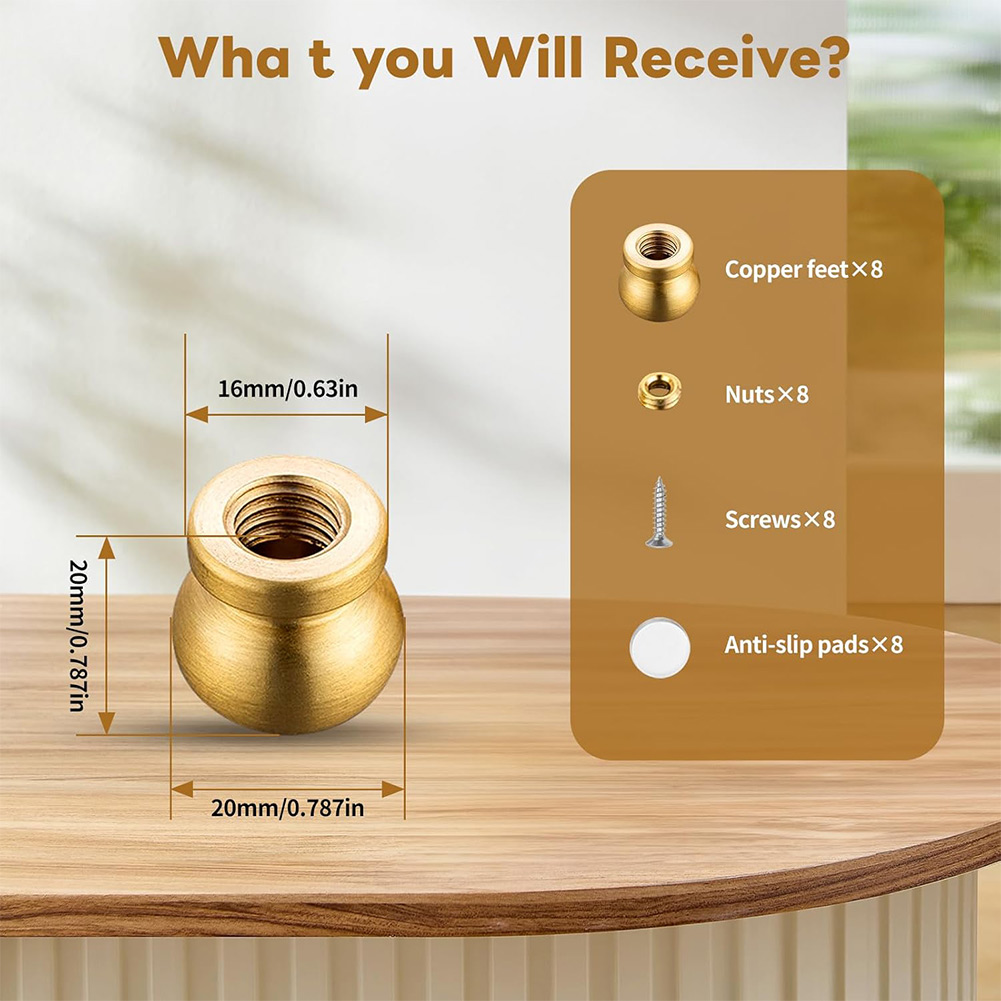Brass Board Feet Set of 4 for  - đánh giá và giá Display Risers Set