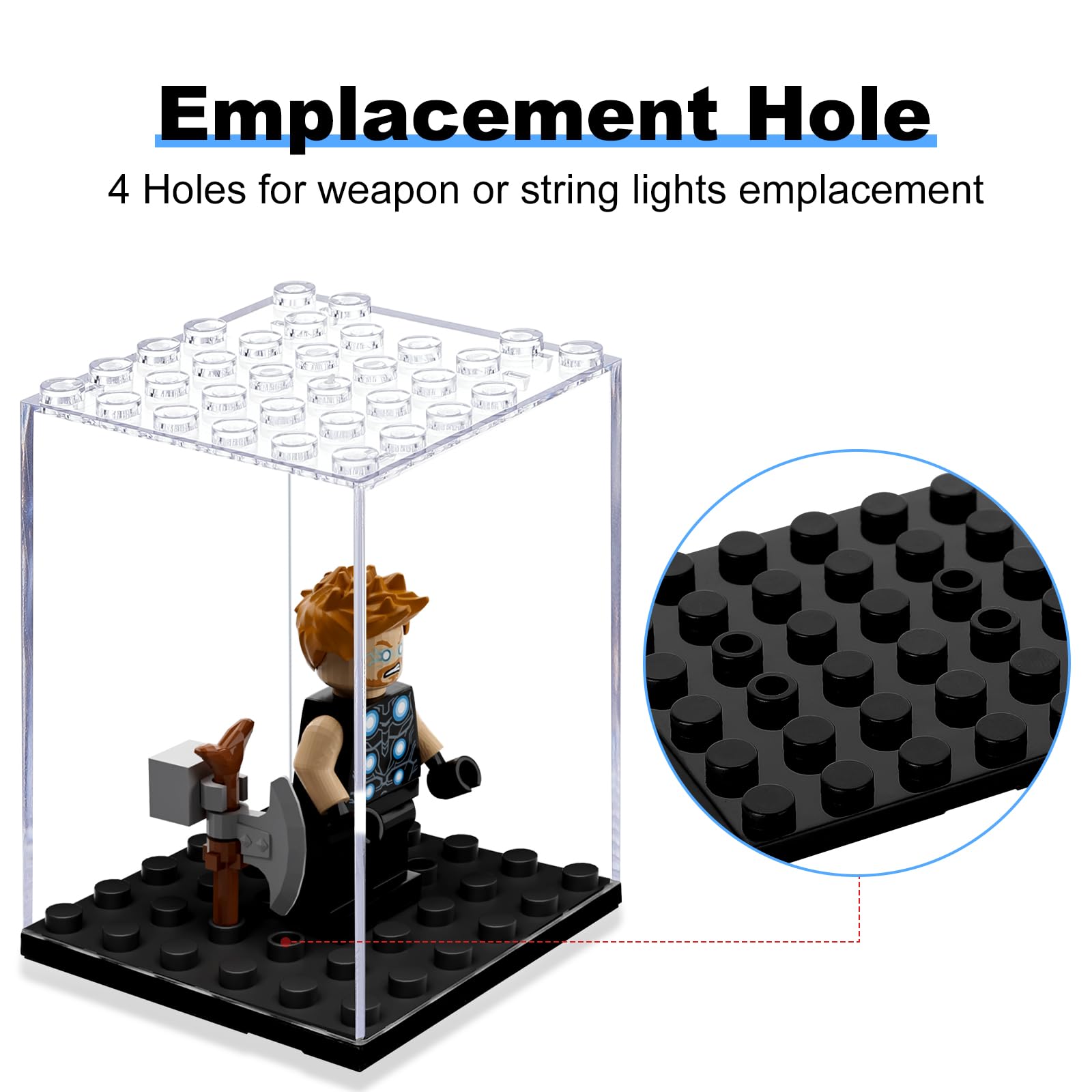 Acrylic Building Block Display - đánh giá và giá Action Figure Stand