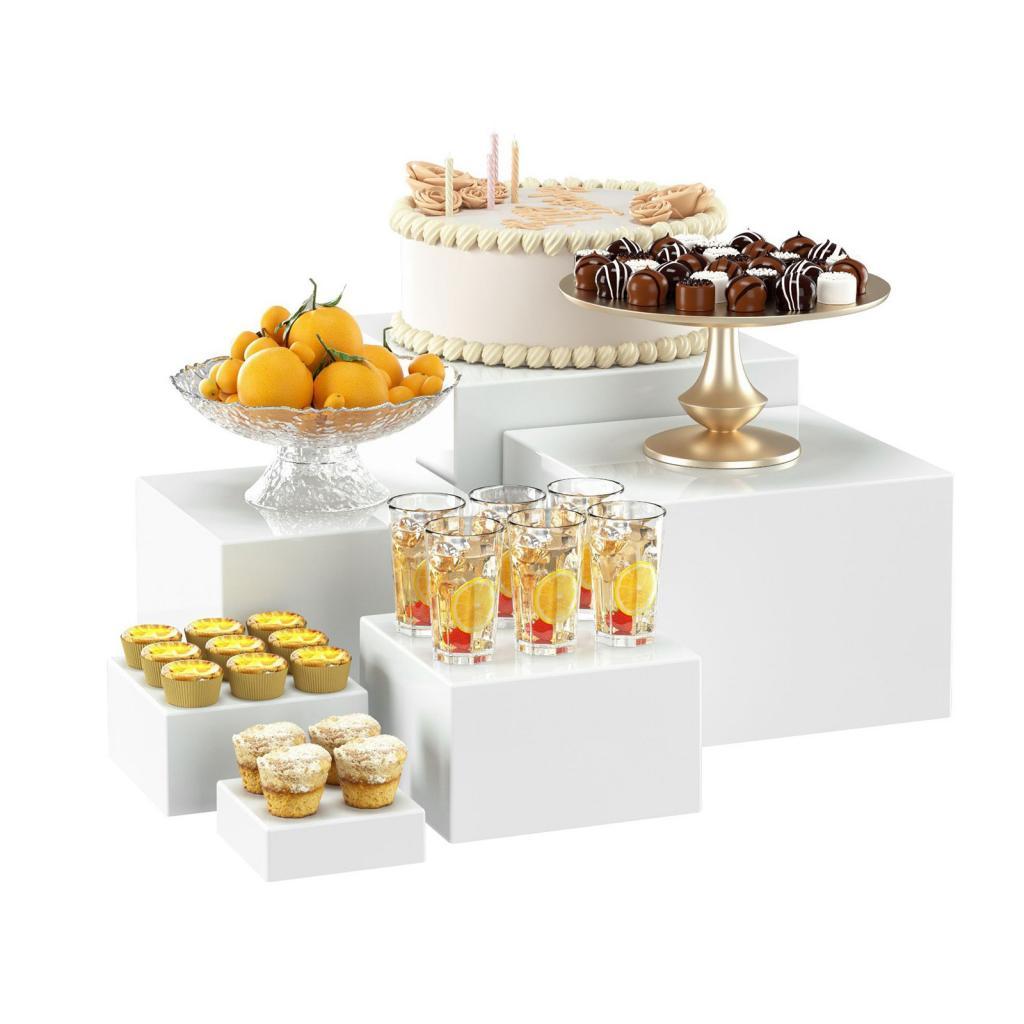 Acrylic Buffet Riser Set Multi - đánh giá và giá Display Risers Set