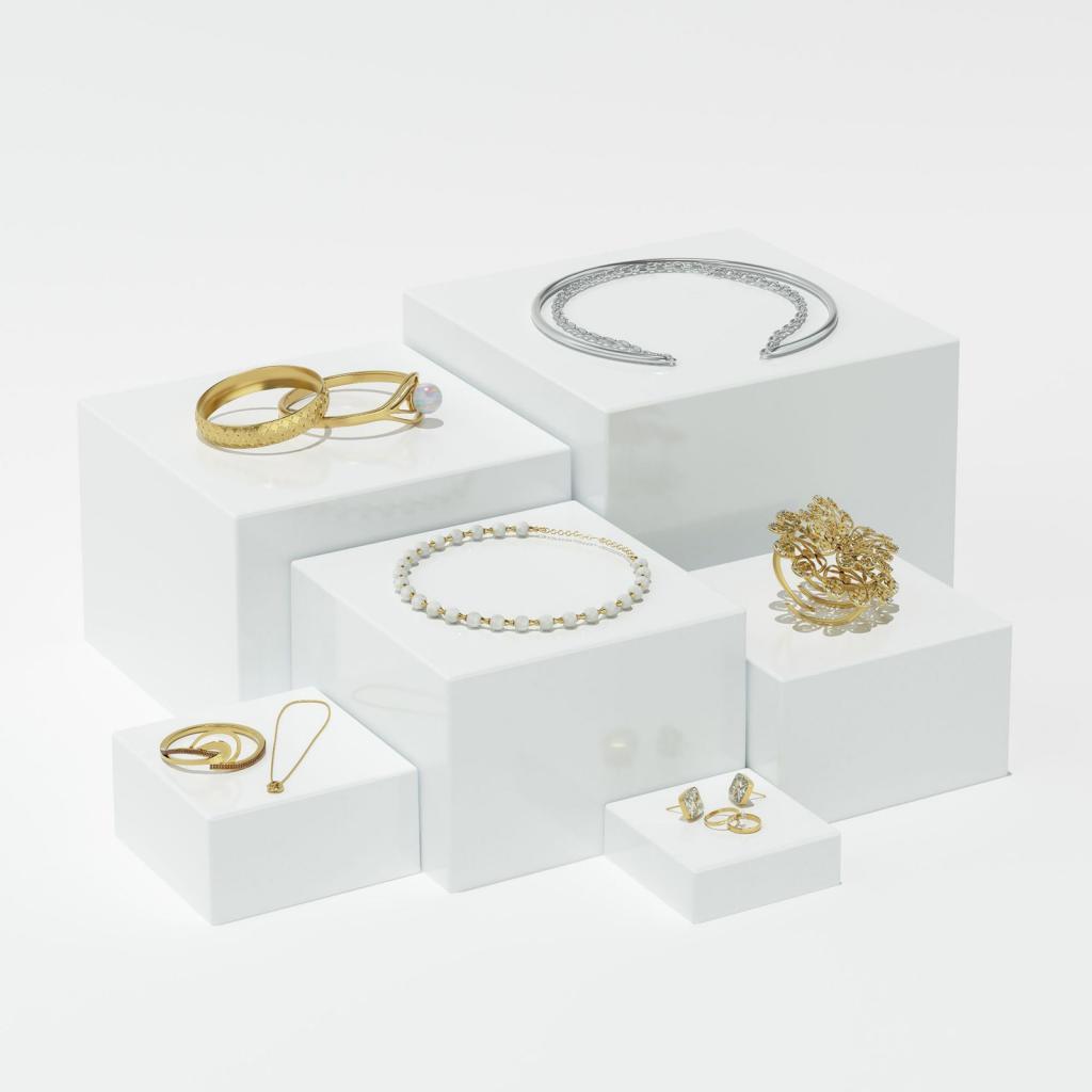 Acrylic Buffet Riser Set Multi - đánh giá và giá Display Risers Set