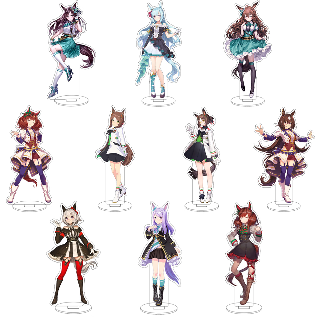 16CM Anime Game Pretty Derby G - đánh giá và giá Figma Stand Set