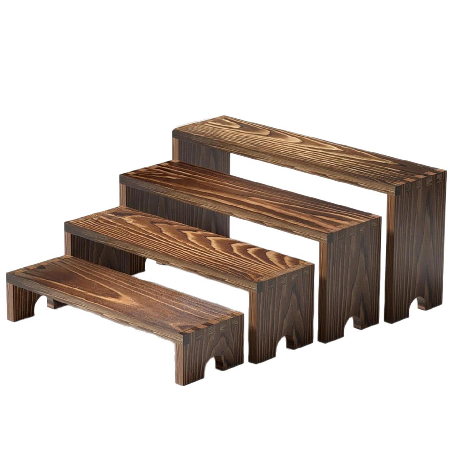 4x Wooden Riser Cupcake Stand  - đánh giá và giá Display Risers Set
