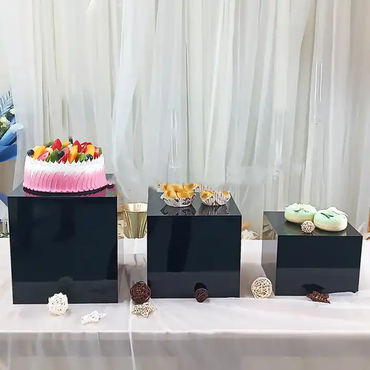 5pcs/set) Dessert Table Decora - đánh giá và giá Display Risers Set