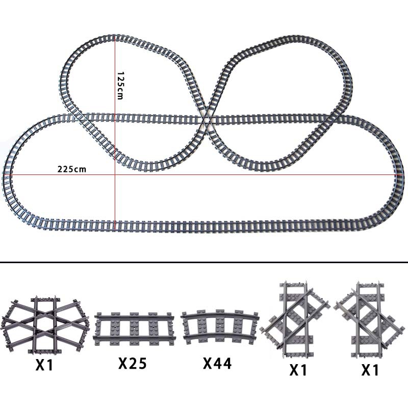New City Train Tracks  7896 79 - đánh giá và giá Lego Set City
