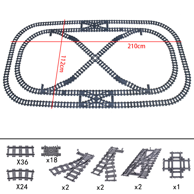 New City Train Tracks  7896 79 - đánh giá và giá Lego Set City